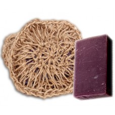 Мочалки натуральные Мочалка вязанная с мылом "Виноград"